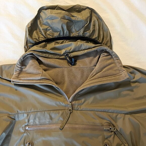 Army Green Fleece Lined Anorak Pullover Jacket | Small-Medium - Picture 8 of 8